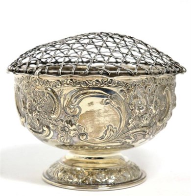 Lot 489 - A Victorian silver rose bowl