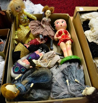 Lot 1071 - Five Ooak Art Dolls by Lina Macijauskiene, including large doll 'Daisy' with jointed legs,...