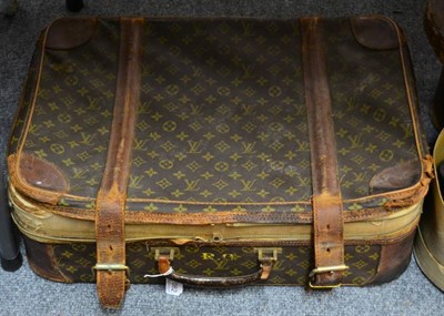 Lot 1082 - A Louis Vuitton monogram pattern suitcase (a.f.)