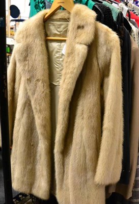 Lot 1139 - Mendoza Furrier Hartlepool blond mink jacket, with detachable belt to the back