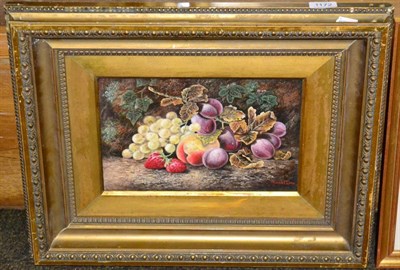 Lot 1172 - After Oliver Clare, still life of fruit, bears signature, oil on canvas