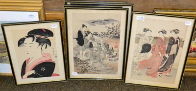 Lot 1173 - A set of six Japanese woodblock prints