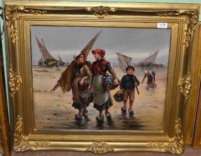 Lot 1178 - Continental School, signed ** Mailpane, Today's Catch, signed oil on board