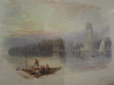 Lot 1190 - Myles Birket Foster RWS (1825-1899) View of the River Dart, monogrammed, watercolour, 13cm by 18cm