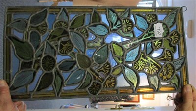 Lot 1197 - An Arts & Crafts stained glass panel