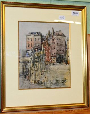 Lot 1208 - Fred Lawson (1888-1968) Rotterdam, signed and dated 1912, watercolour
