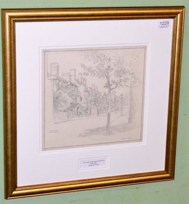 Lot 1229 - Hesketh Hubbard (1892-1957) ''Mulberry Walk'', signed, pencil