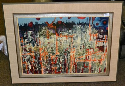 Lot 1251 - Walsh (20th/21st century), Abstract, signed and dated (19)57, oil on board