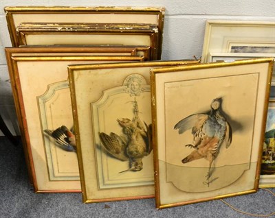 Lot 1273 - After Edouard Travies, Still life of game, a set of eight lithographs (a.f.) (8)