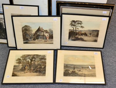 Lot 1279 - Four shooting prints, ''Going Out'', ''Game Foul'', ''Refreshing'' and ''Dogs Brought the Game...
