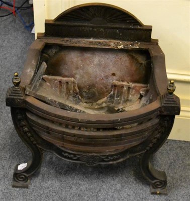 Lot 1423 - A cast iron fire grate