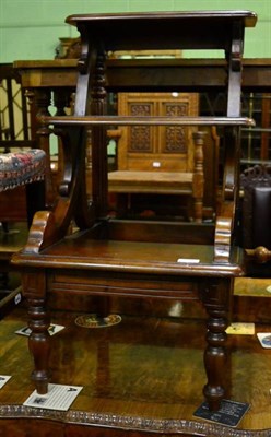 Lot 1586 - Set of reproduction hardwood library steps