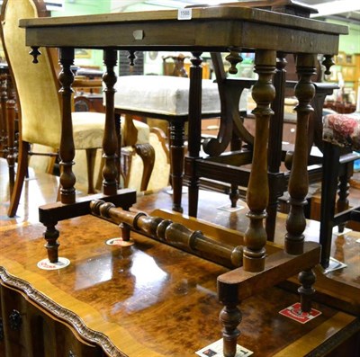 Lot 1588 - A Victorian walnut and inlaid side table