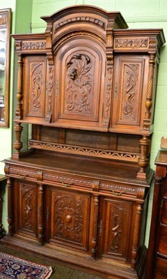 Lot 1610 - French late 19th/early 20th century walnut buffet