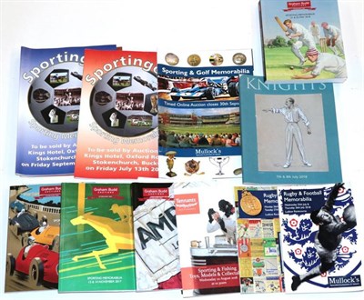 Lot 3005 - Twelve Sporting Auction Catalogues, some with realised prices