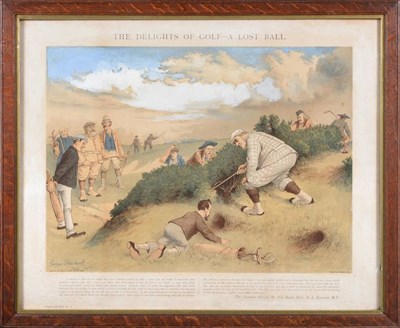 Lot 3014 - Cope's Golf Card No.4 - The Delights Of Golf - A Lost Ball, Golfing Print by Cope's Tobacco...