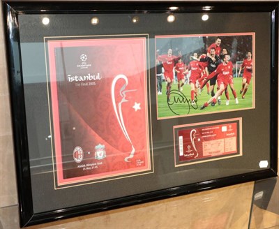 Lot 3016 - AC Milan V Liverpool Istanbul 2005 Champions League Final Signed Photograph with two Liverpool...