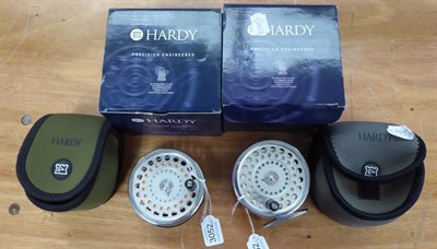 Lot 3052 - A Hardy Marquis Salmon No.1 Fly Reel, with spare spool, in soft cases and boxes