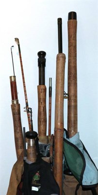 Lot 3083 - Nine Mixed Fishing Rods, including Hardy 8 1/2' 'Sovereign' fly rod, Greys 8' GRX, Daiwa...