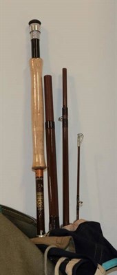 Lot 3086 - Ten Mixed Fishing Rods, including a Hardy split cane 'Halford Knockabout', Sharpes split cane...