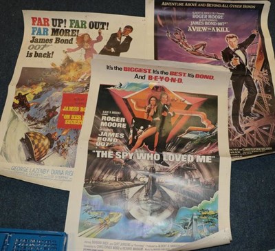 Lot 3103 - James Bond Six Film Posters