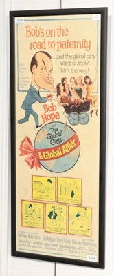 Lot 3104 - Original Film Poster 'A Global Affair' starring Bob Hope 14x36'', 36x92cm (framed)