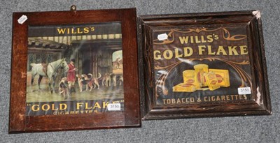 Lot 3150 - Two Wills's Gold Flake Advertising Posters one depicting a master with hounds hound 12x12'',...