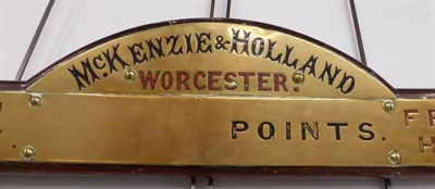 Lot 3161 - Brass Header Plaque From Sledmere & Fimber Signal Box On The Malton & Driffield Junction...