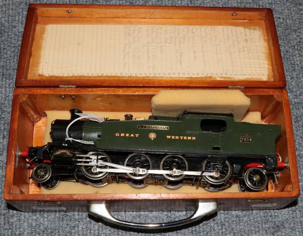 Lot 3235 - Kit/Scratch Built O Gauge Model With Motor Of Class 72xx Class Locomotive finished in green as...