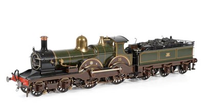 Lot 3236A - Fine Scale 4-4-0 Great Western Locomotive Brunel 16 2-rail electric (E, lacks one nameplate,...
