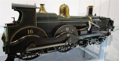Lot 3236 - Fine Scale 4-4-0 Great Western Locomotive Brunel 16 2-rail electric (E, lacks one nameplate,...