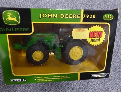 Lot 3302 - Various Diecast Tractors including Ertl 5580 JohnDeere 3350, Case International, John Deere...