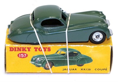 Lot 3306 - Dinky 157 Jaguar XK120 spun aluminium hubs, green (E box G, with correct colour spot)