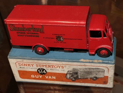 Lot 3307 - Dinky 514 Guy Slumberland Van (G box F-G)