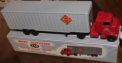 Lot 3309 - Dinky 948 Tractor-Trailer McLean black hubs (E box E-G)