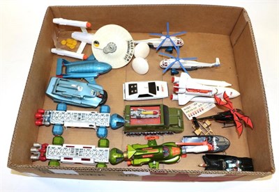 Lot 3336 - Corgi And Dinky TV Related Diecast, including Eagle Freighter and Transporter, SPV, Thunderbird...