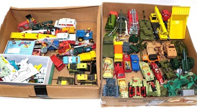 Lot 3337 - Corgi Dinky And Other A Collection Of Assorted Diecast, including various military vehicles,...