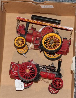 Lot 3353 - Wills Finecast Constructed White Metal Kit Traction Engines, (i) Showmans engine Trimmers...