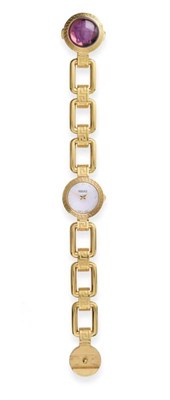 Lot 2208 - A Lady's Wristwatch, signed Versace, model: Versace Corniche, ref: DSQ90, circa 2005, quartz...