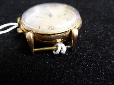 Lot 2237 - An 18ct Gold Chronograph Wristwatch, signed Breitling, Premier, circa 1945, lever movement...