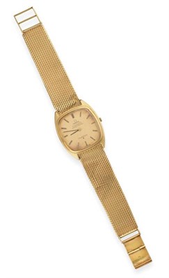 Lot 2243 - An 18ct Gold Automatic Wristwatch, signed Omega, Chronometer Officially Certified, model:...