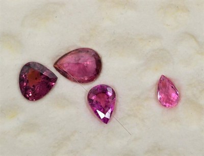 Lot 20 - Four various loose rubies, totalling 5.56 carat approximately, of 1.89 carat and smaller...