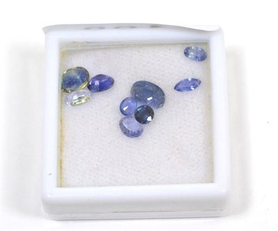Lot 190 - Nine vari-sized loose sapphires, totalling 5.93 carat approximately, of 1.59 carat and smaller...