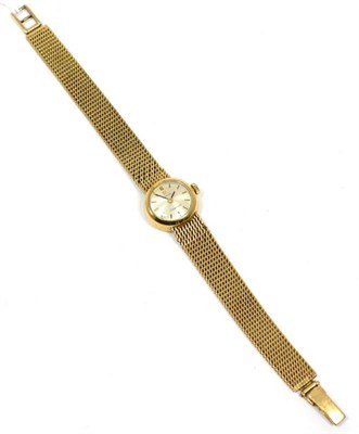 Lot 237 - 9ct gold ladies wristwatch signed Omega, Ladymatic