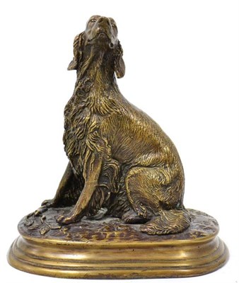 Lot 252 - A bronze figure of a setter after a model by PJ Meni