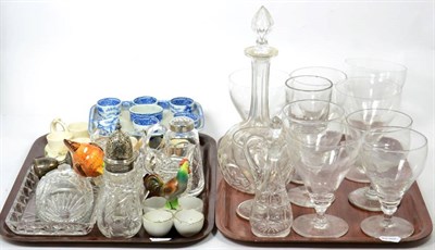 Lot 307 - Assorted ceramics and glass to include Pearlware egg stand, another Victorian egg stand; an...