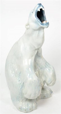 Lot 311 - A Royal Copenhagen ''Roaring'' polar bear by C F Liisberg, circa 1935/36