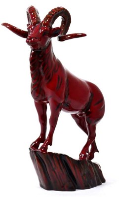 Lot 314 - Royal Doulton rare archives Burslem Art ware flambe Hebei Goat, no. 200 by Alan Maslankowski