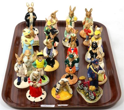 Lot 325 - A group of twenty-three Royal Doulton Bunnykins figures to include limited edition Brittania...