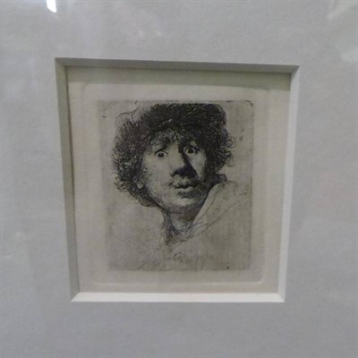 Lot 1001 - After Rembrandt, self portrait, etching; together with a quantity of etchings and engravings